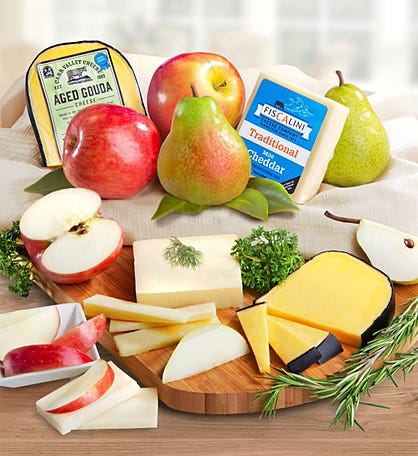 Fresh Fruit & Cheese Gourmet Gift Box
